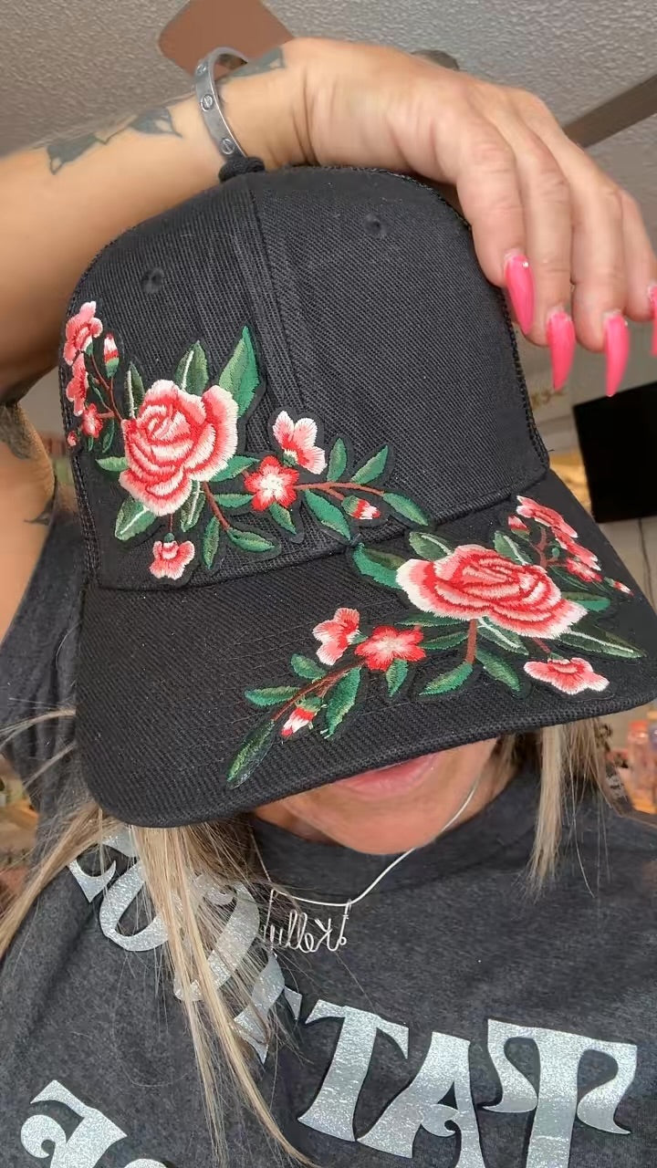 Roses Trucker Hat