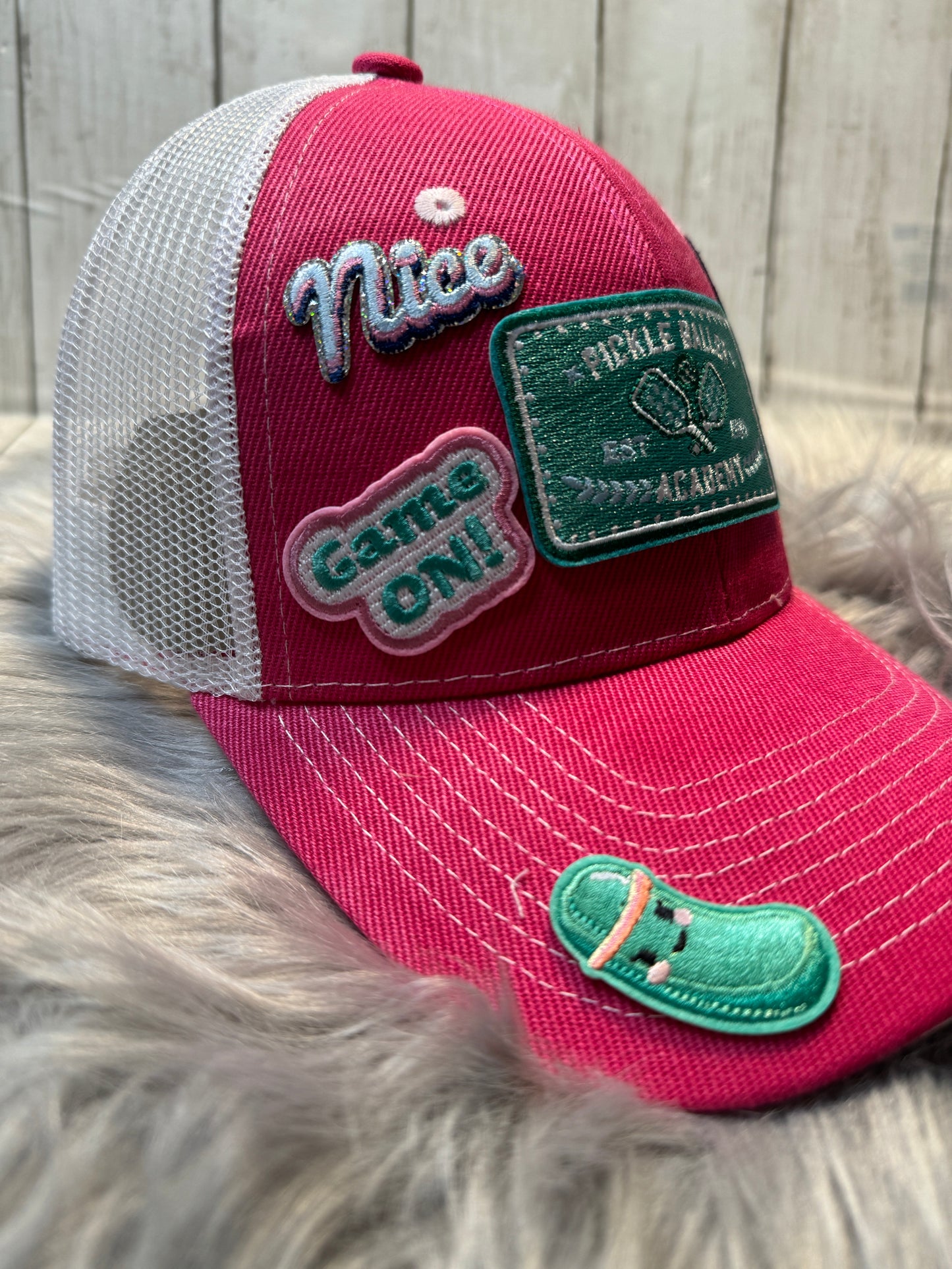 Pickle Ball Trucker Hat