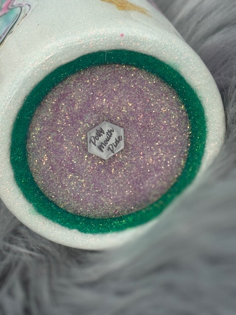 Melanated Mermaid Girl Tumbler