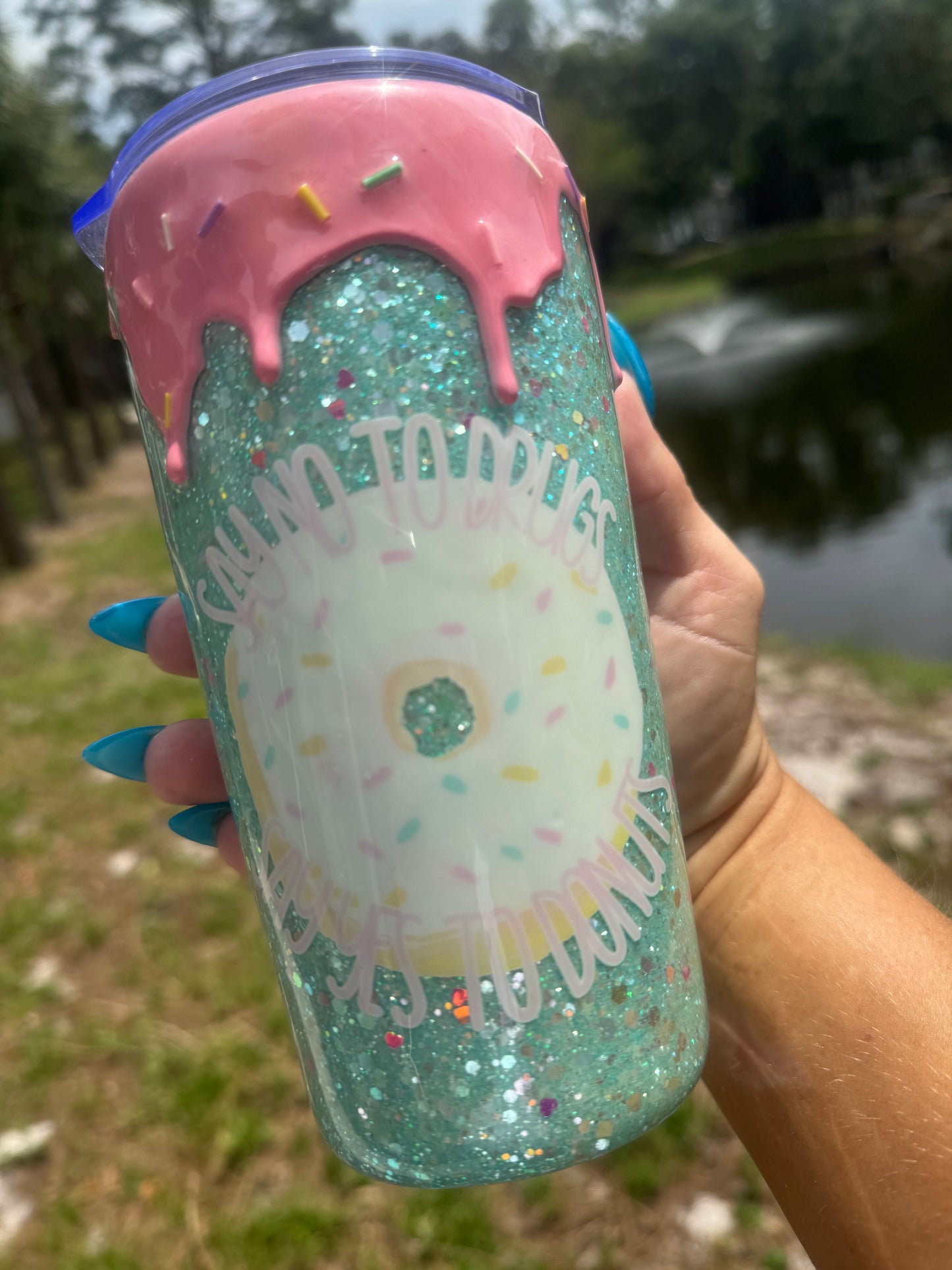 No To Drugs Yes To Donuts Tumbler