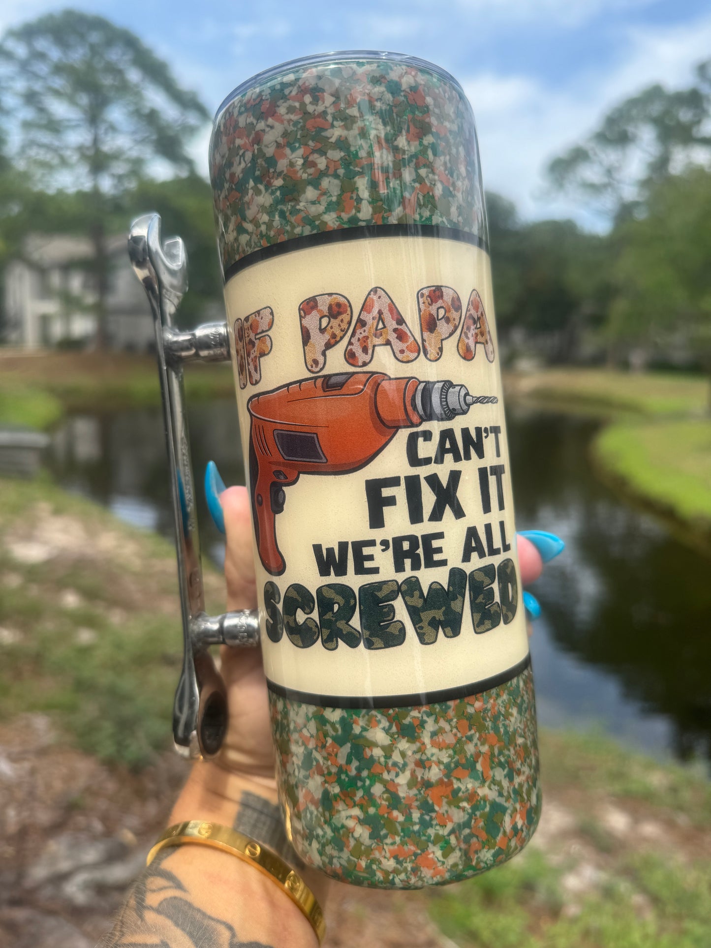 If Papa Can't Fix It Tumbler