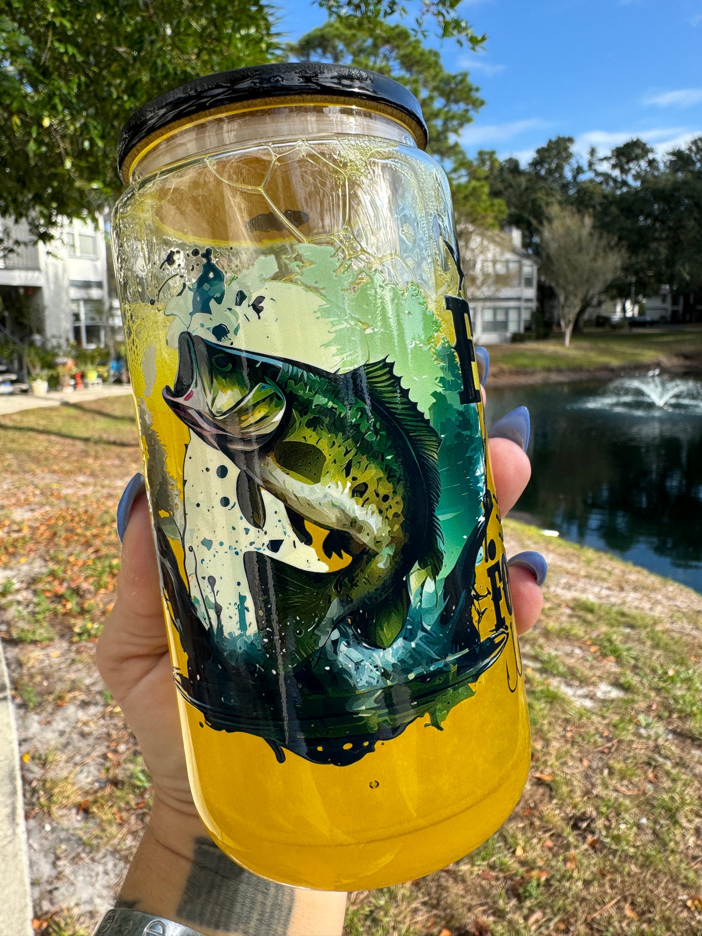 Born To Fish Snow Globe