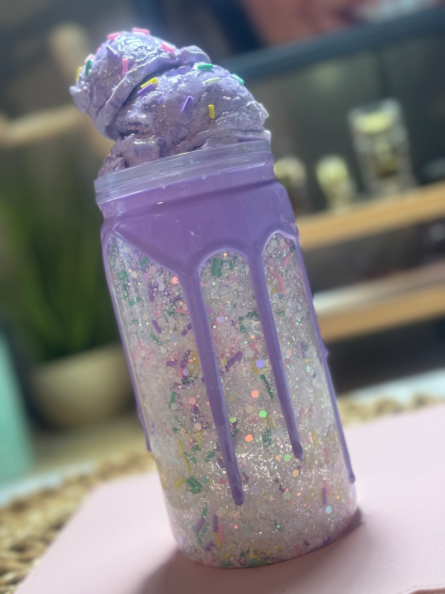 Ice Cream Topper Snow Globe