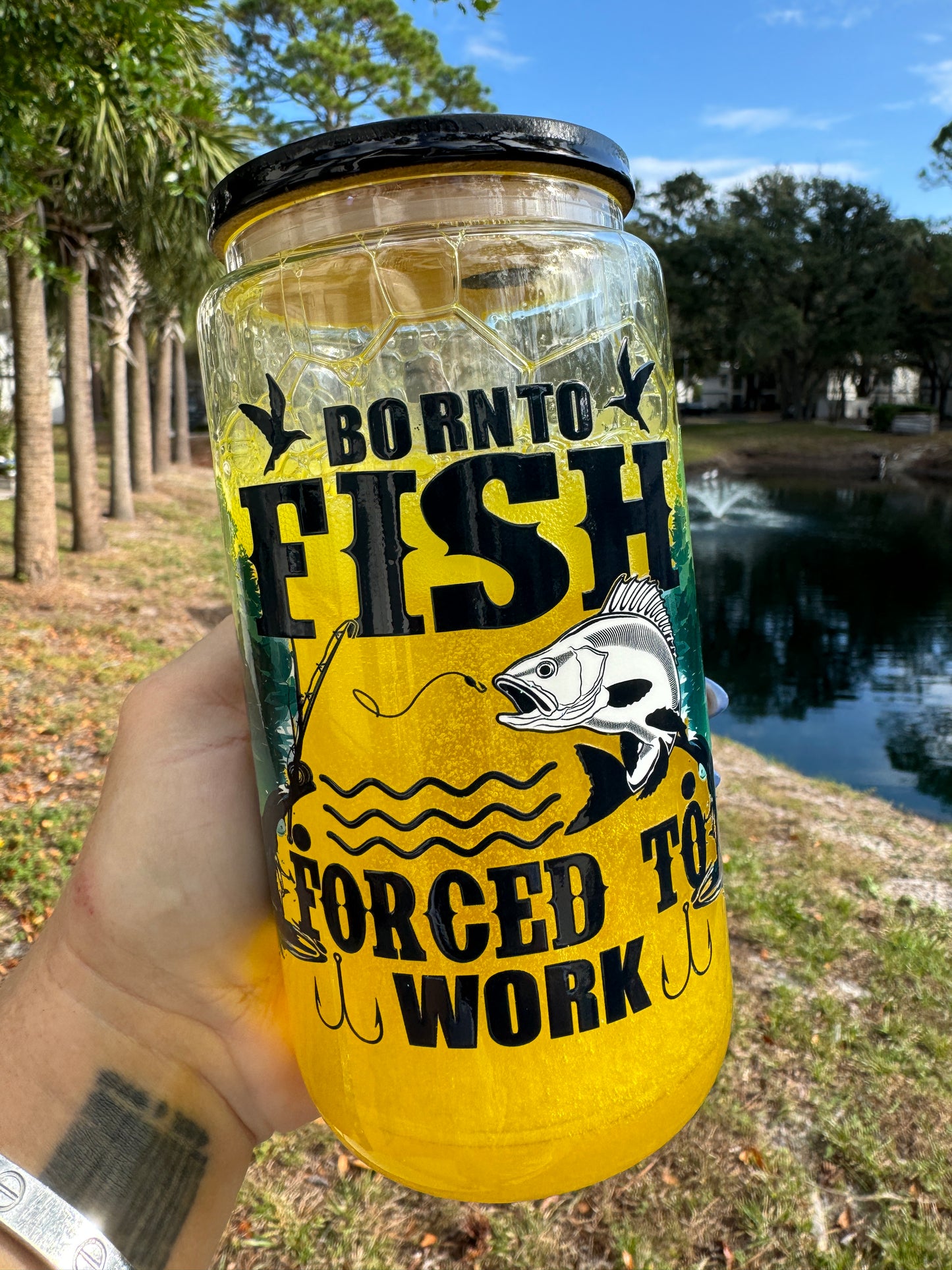 Born To Fish Snow Globe