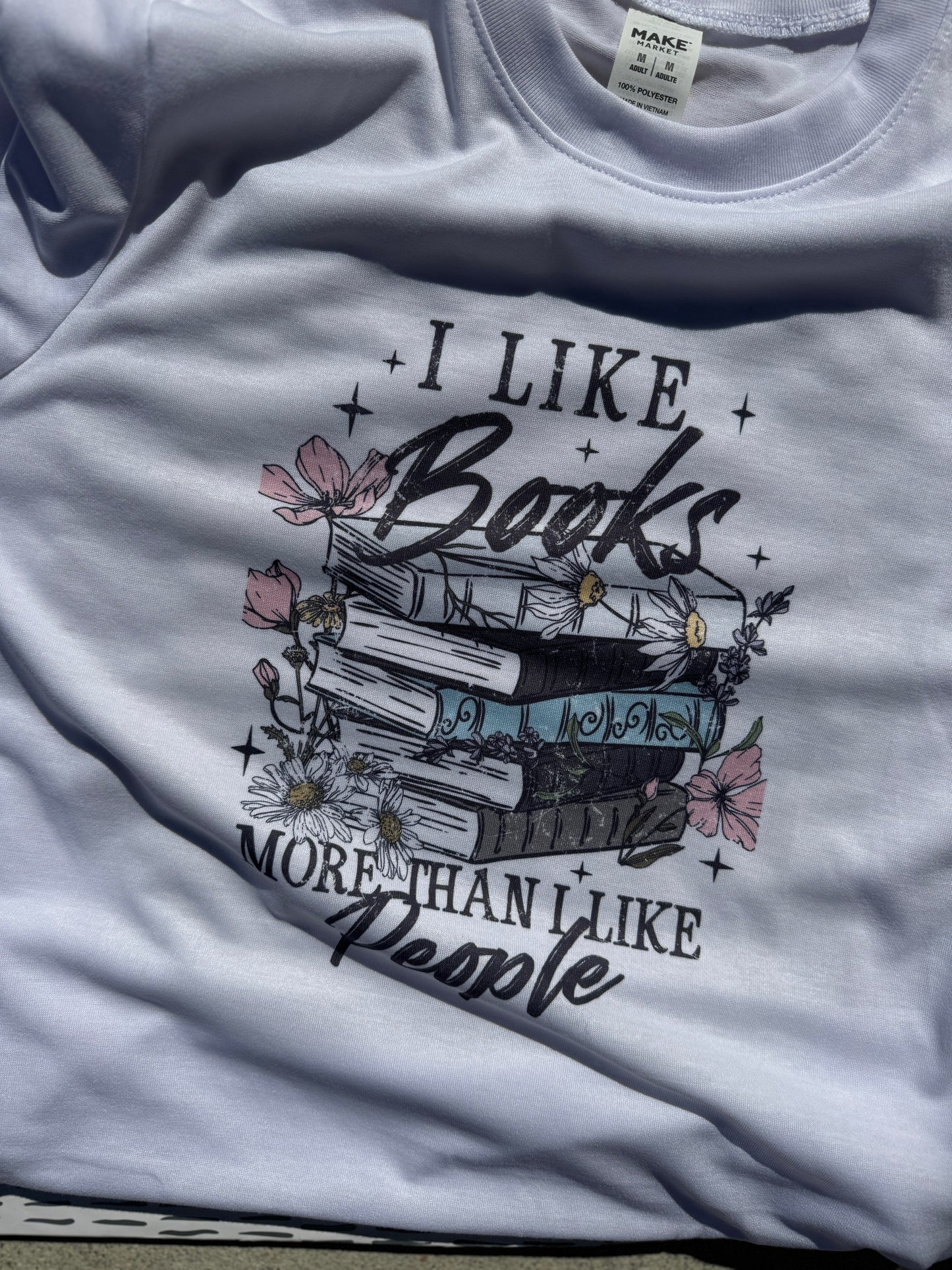 I Like Books More Than People T-Shirt
