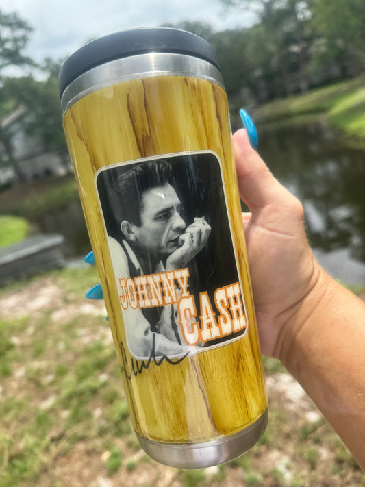 Johnny Cash Tumbler