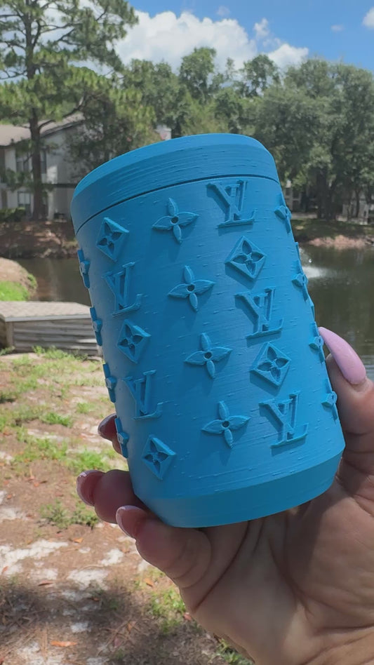 12oz Louis Can Holder w/ Matching Tab Opener Keychain