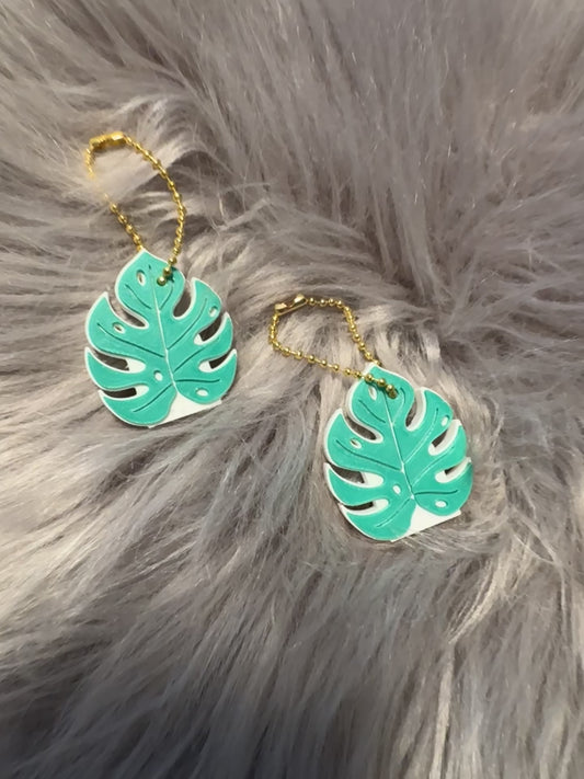 Monstera Leaf Tab Opener Keychain