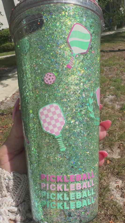 Pickleball Snow Globe