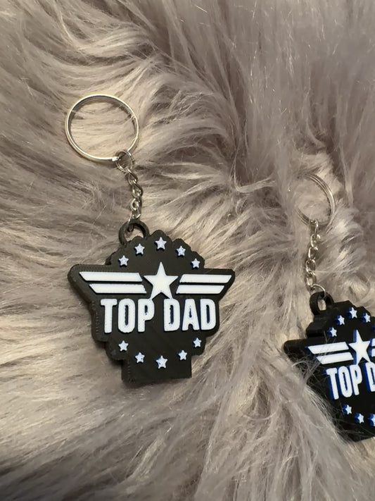 Top Dad Tab Opener Keychain